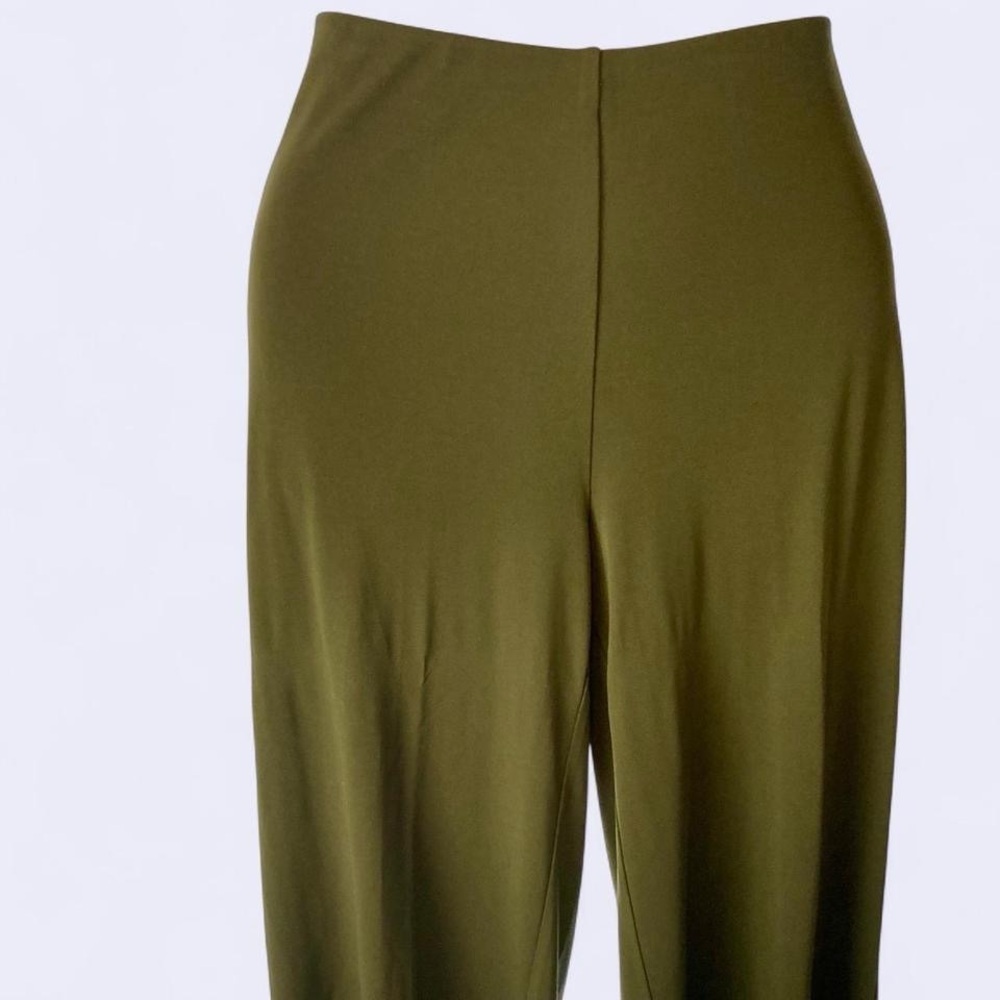 Liz Claiborne Green Trousers Mid Rise Wide-Leg